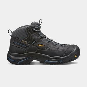 Keen Braddock Waterproof Mid (Soft Tå) Arbejdsstøvler Herre Blå | IJF-740928