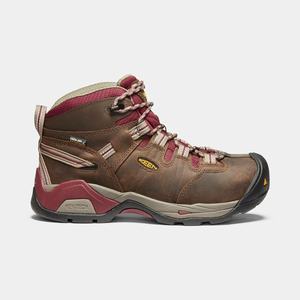 Keen Detroit XT Waterproof (Steel Tå) Arbejdsstøvler Dame Sort / Olivengrøn / Brune Rød | LUD-701942