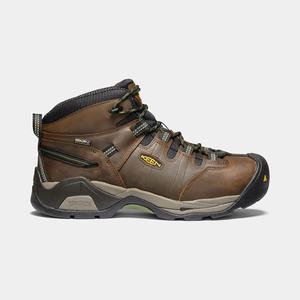 Keen Detroit XT Waterproof (Steel Tå) Arbejdsstøvler Herre Brune / Grøn | OGR-627459