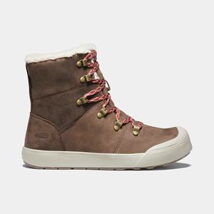 Keen Elena Hiker Waterproof Vinterstøvler Dame Grå / Brune | UOD-519460