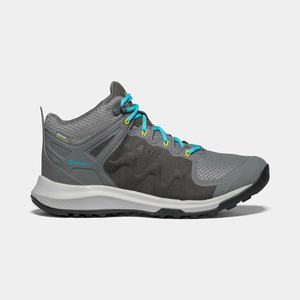 Keen Explore Waterproof Vandrestøvler Dame Grå / Lyseturkis | MLY-376410