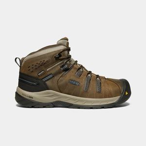 Keen Flint II Waterproof (Steel Tå) Arbejdsstøvler Herre Brune / Blå | VAT-703124