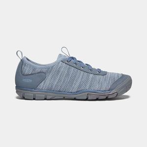 Keen Hush Knit Sneakers Dame Grå / Blå | NUH-891536