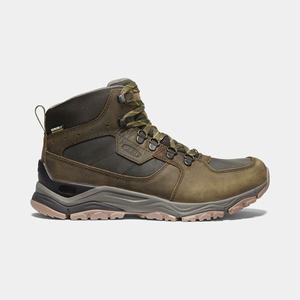 Keen Innate Læder Waterproof Vandrestøvler Herre Sort / Olivengrøn | RHC-346129