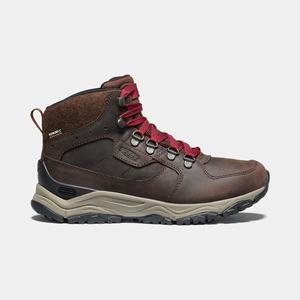 Keen Innate Læder Waterproof Vandrestøvler Dame Brune / Rød | WVK-692538