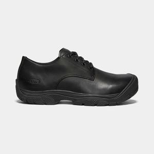 Keen Kanteen Oxford (Soft Tå) Arbejdssko Herre Sort | YRQ-851320