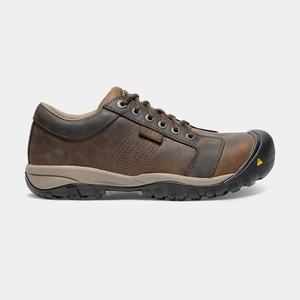 Keen La Conner ESD (Aluminum Tå) Arbejdssko Herre Brune | QSE-564982
