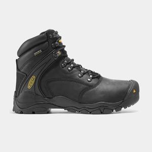 Keen Louisville 6" (Steel Tå) Arbejdsstøvler Herre Sort | XKG-256819