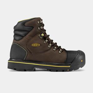Keen Milwaukee 6" (Steel Tå) Arbejdsstøvler Herre Sort | DPB-019643