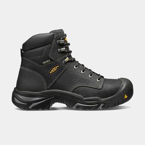 Keen Mt Vernon 6" (Steel Tå) Arbejdsstøvler Herre Sort | FTK-263487