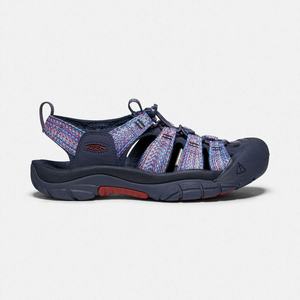 Keen Newport H2 Vandresandaler Herre Mørkeblå / Rød | XEG-576924