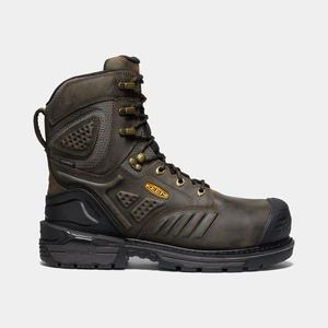 Keen Philadelphia 8" Waterproof (Carbon-Fiber Tå) Arbejdsstøvler Herre Brune / Sort | VDB-698750