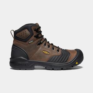 Keen Portland 6" Waterproof (Carbon-Fiber Tå) Arbejdsstøvler Herre Sort | OUR-189570