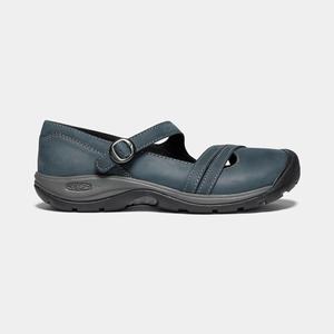 Keen Presidio II Cross Páskové Casual Sko Dame Blå / Sort | RUG-204839