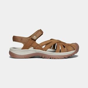 Keen Rose Læder Vandresandaler Dame Brune | KNZ-865140