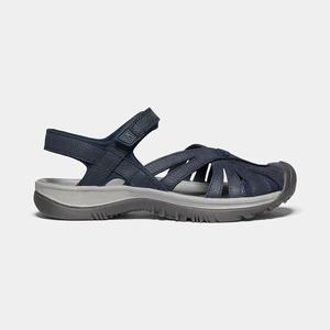 Keen Rose Læder Vandresandaler Dame Mørkeblå | FLZ-103896