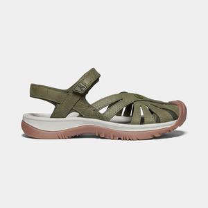Keen Rose Læder Vandresandaler Dame Mørkegrøn | PES-068973