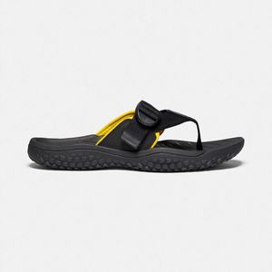 Keen SOLR Tå Post Klipklapper Herre Sort / Guld | BGR-615304