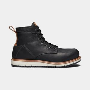 Keen San Jose 6" (Aluminum Tå) Arbejdsstøvler Herre Sort | QUC-762845