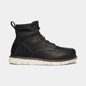 Keen San Jose 6" (Soft Tå) Arbejdsstøvler Herre Sort / Hvide | GXN-340852