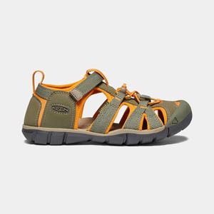 Keen Seacamp II CNX Sandaler Børn Olivengrøn / Orange | TVE-350972