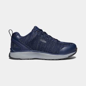 Keen Sparta (Aluminum Tå) Arbejdssko Dame Indigo / Grå | MXE-143950