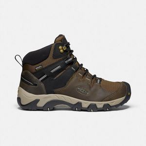 Keen Steens Læder Waterproof Vandrestøvler Herre Sort | QCZ-760312