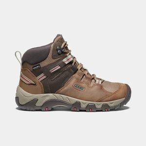 Keen Steens Læder Waterproof Vandrestøvler Dame Rød | SEM-132697