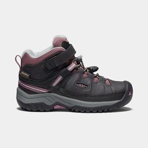 Keen Targhee Waterproof Vandrestøvler Børn Sort / Lyserød | XJN-703598