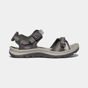 Keen Terradora II Open Tå Vandresandaler Dame Mørkegrå / Lyserød | QJM-146720