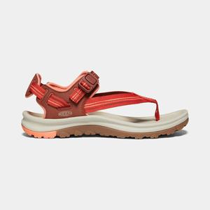 Keen Terradora II Tå Post Vandresandaler Dame Mørkerød / Koral | CJL-546720