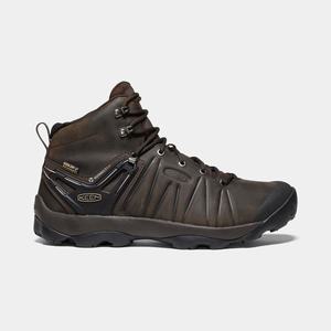 Keen Venture Mid Læder Waterproof Vandrestøvler Herre Sort | ZQD-615839