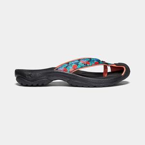 Keen Waimea H2 Klipklapper Dame Sort / Flerfarvede / Koral | TKY-265781